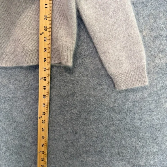 Saks Fifth Avenue cashmere Taupe Half-Zip Sweater - Picture 6 of 11